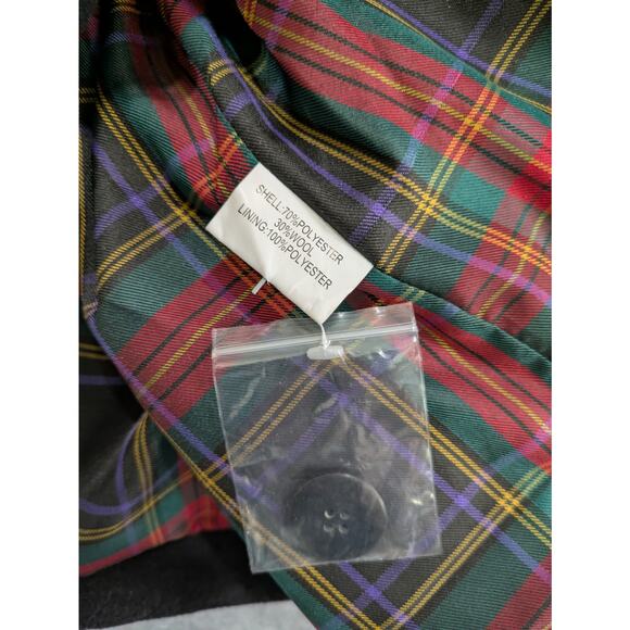 Popβ England Jacket Men's Medium Black Wool British Style Lined Jacket Vintage - Picture 5 of 8